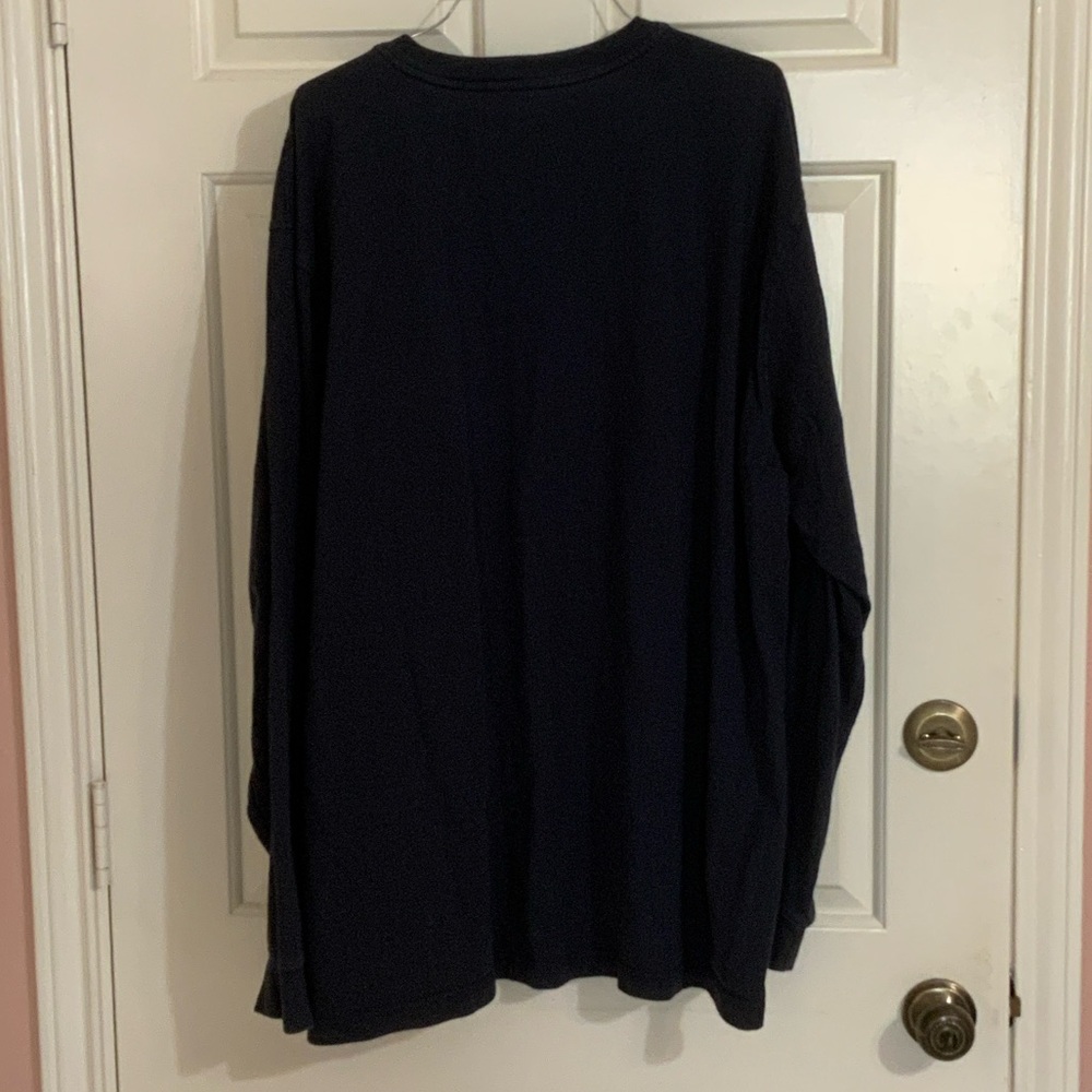 Carhartt Men's Dark Navy Blue Henley Long Sleeve Shirt - Picture 6 of 6